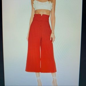 Lovers + Friends High Waist Clair Crop Pant-S